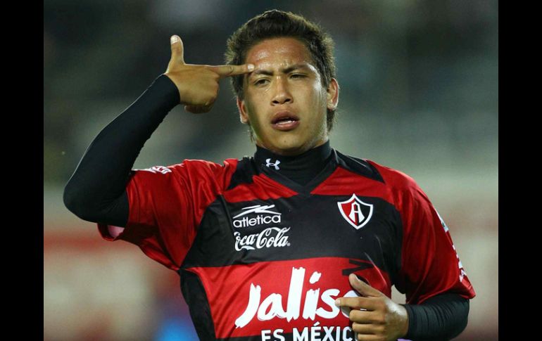 El delantero de Rojinegros del Atlas, Hebert Alférez. MEXSPORT  /