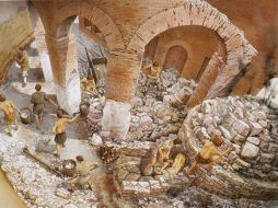 Las piezas testimonian la riqueza de la Cripta Balbi. ESPECIAL  /