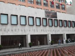 La cancillería mexicana emitió un comunicado. ESPECIAL  /