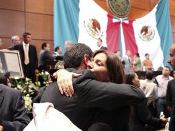 La bancada del PRI en la Cámara de Diputados rinde un homenaje al recién fallecido Rodolfo Torre Cantú. EL UNIVERSAL  /