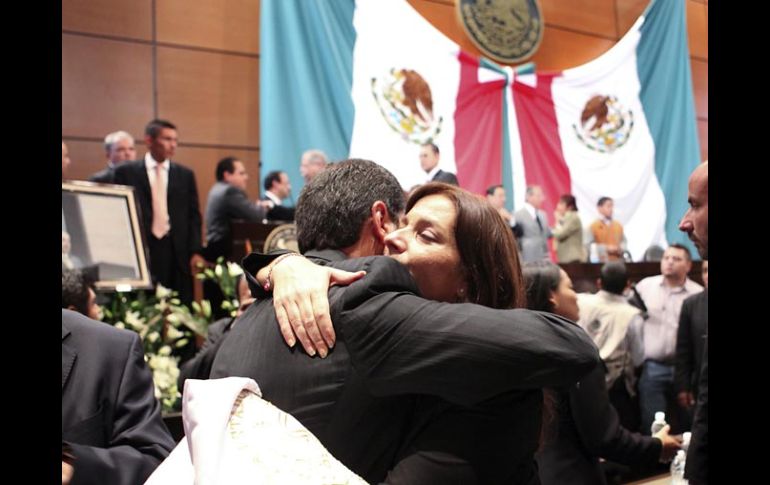 La bancada del PRI en la Cámara de Diputados rinde un homenaje al recién fallecido Rodolfo Torre Cantú. EL UNIVERSAL  /