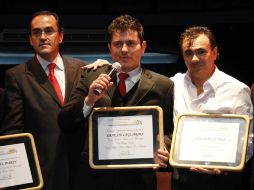 Gerardo Quiroz recibieron Ernersto Laguardia, el premio que ortorgan los críticos y periodistas de teatro. NTX  /