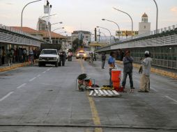 Tras pasar la emergencia por la crecida del Río Bravo, el puente Puerta de las Américas fue reabierto de manera normal. EL UNIVERSAL  /