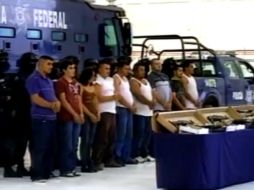 Los detenidos fueron presentados por la Policía Federal a primera hora del lunes. ESPECIAL  /