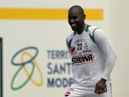 Felipe Baloy durante un entrenamiento de Santos Laguna, previo al Torneo Apertura 2010. JAMMEDIA  /