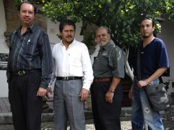 Algunos de los integrantes de Prensa Unida son Luis Alberto Bellón, Javier Godoy, Juan Manuel Huerta y Javier Jáuregui. E. BARRERA  /