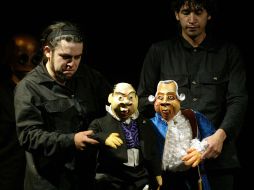 El El Teatro de títeres y zancos el Tlakuache. E. BARRERA  /