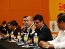 El alcalde de Tlajomulco, Enrique Alfaro Ramírez, fue el encargado de informar sobre los puntos de avance. E. BARRERA  /