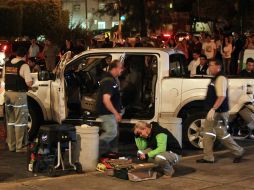 Después de los enfrentamientos llegaron las autoridades a las calles de la colonia Las Fuentes. NTX  /