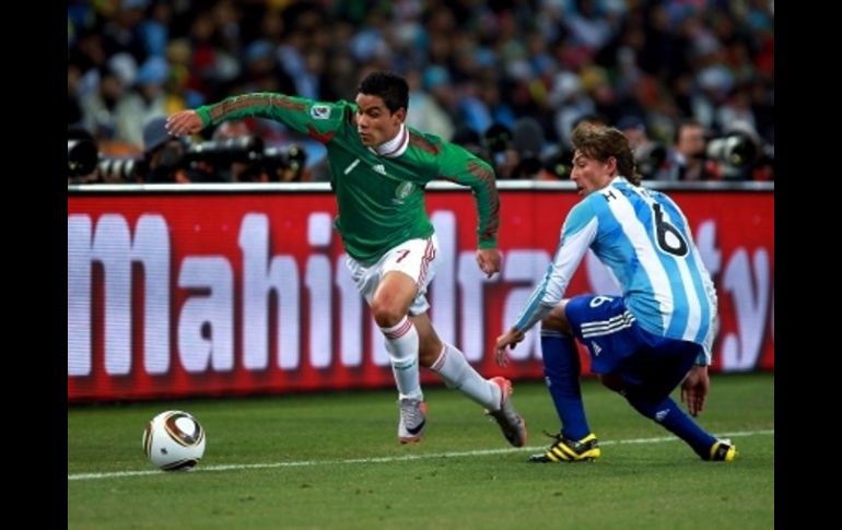 Pablo Barrera durante su participación con la Selección mexicana. MEXSPORT  /