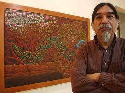 El pintor tapatío Benito Zamora expone piezas que ha realizado durante las últimas dos décadas. A. HINOJOSA  /
