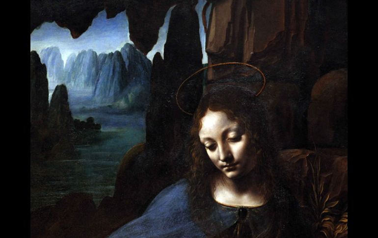 La pintura restaurada, 'La virgen de las rocas' data de entre 1491 y 1508. REUTERS  /