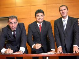 Los mandatarios electos de Oaxaca, Puebla y Sinaloa dieron a conocer 10 puntos en los que basarán su línea de Gobierno. NTX  /