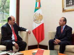 Apenas el martes pasado César Duarte se había reunido con el Presidente Calderón para afinar acciones en materia de seguridad. NTX  /