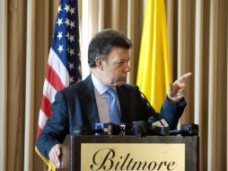 Santos dijo que buscará una relación 'de tú a tú' con Estados Unidos. EFE  /