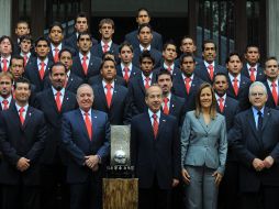 Felipe Calderón con el Toluca en Los Pinos JAMMEDIA  /