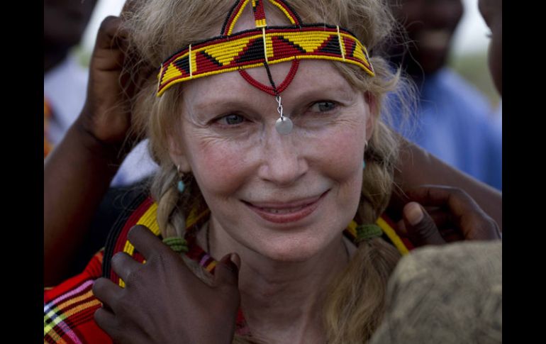 El sábado, Farrow asistirá al Foro de la Juventud Africana. AP  /