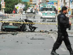 Para explotar el automóvil, se habrían utilizado unos 10 kilogramos de explosivo. EFE  /