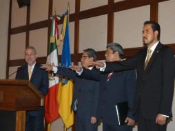 Emilio González Márquez toma protesta a quienes se harán cargo de las nuevas áreas en su gabinete. S. NÙÑEZ  /