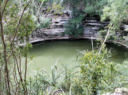 En la zona arqueológica de Chichén Itza está el 'Cenote sagrado' considerado la madre de estas cavernas subterráneas. ESPECIAL  /