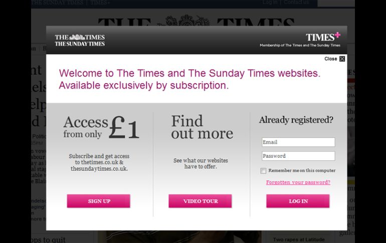 El periódico dijo que se había previsto que la web perdiera el 90 por ciento de su tráfico. ESPECIAL  /