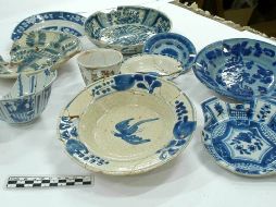 Vasijas coloniales localizadas en el subsuelo del Palacio de Bellas Artes. EL UNIVERSAL  /