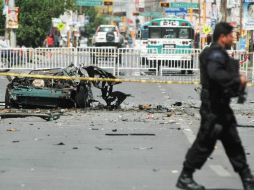 Aunque no han revelado detalles sobre el funcionamiento de la bomba, las investigaciones ya comienzan a dar resultados. EFE  /