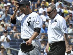 Pettitte fue colocado en la lista de lesionados y se espera un mes de inactividad para él. AFP  /