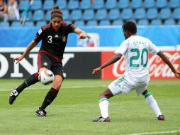 Con gol de Alina García-Méndez, la Selección mexicana de futbol femenil se clasificó a semifinales del Mundial de Alemania. MEXSPORT  /