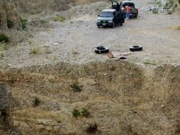 La narcofosa se ubica a más de 500 metros de la colonia Las Águilas, del municipio de Juárez. EFE  /