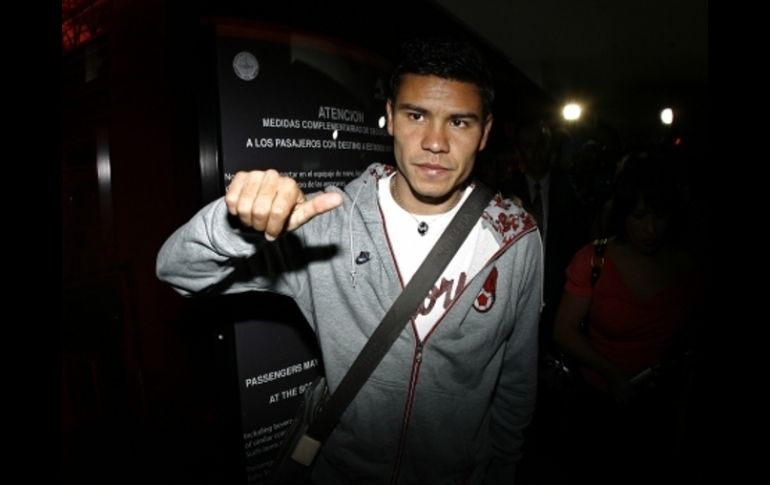 Salida del futbolista mexicano Pablo Barrera rumbo a Inglaterra. JAMMEDIA  /