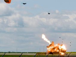 El momento del accidente. AP  /