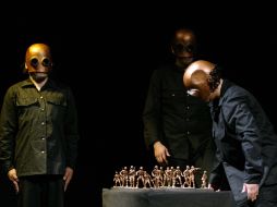 Escena de la obra Ubú Rey, uno de los montajes que participará representando a Jalisco en la Muestra Nacional de Teatro.E. BARRERA  /