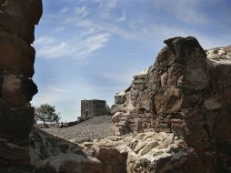 Vista de las ruinas que se encuentran en la isla de Mezcala.S. NÚÑEZ  /