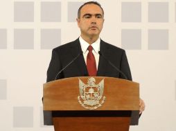 En su primer informe, el gobernador de Querétaro,  José Calzada Rovirosa. NTX  /