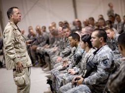 El cohete fue lanzado por la Fuerza Internacional para la Asistencia a la Seguridad (ISAF), que depende de la OTAN. EFE  /