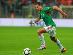 Javier Hernández durante el Mundial de Sudáfrica 2010. JAMMEDIA  /