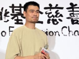 Yao Ming durante una conferencia de prensa. REUTERS  /