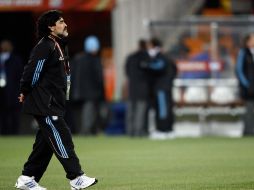 Diego Armando Maradona podría marcharse de la Selección Argentina. JAMMEDIA  /