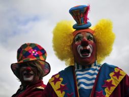 Los payasos han visto afectada su profesión por el crecimiento en la industria del entretenimiento. EFE  /
