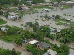 El Gobierno de Veracruz solicitó una declaratoria de emergencia para 40 municipios afectados por las lluvias. EL UNIVERSAL  /