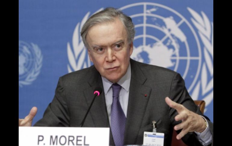 El francés Pierre Morel, representante especial de la Unión Europea (UE) para Asia Cantral y co presidente de los coloquios. EFE  /