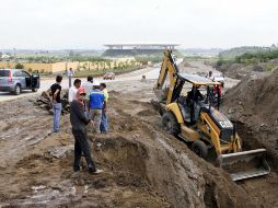 Esta es la entrada sur al Estadio, por la avenida Ayamonte. A. CABRAL  /