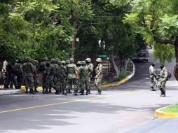En el operativo de esta tarde participaron elementos del Ejército de México. A. HINOJOSA  /
