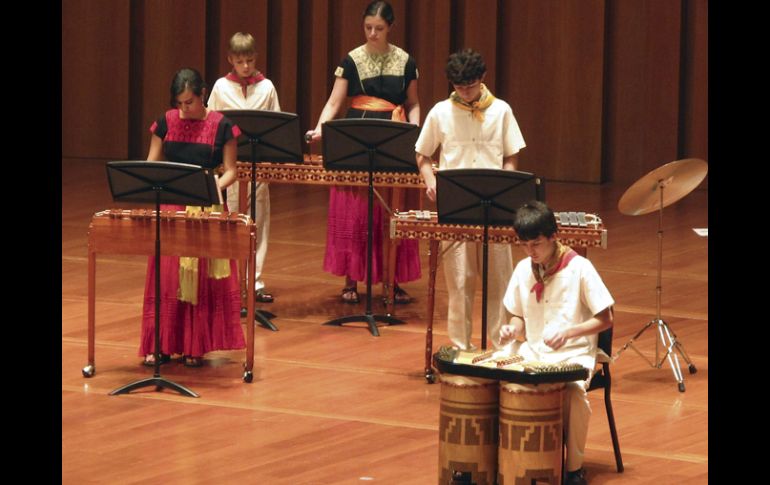 La Orquesta Infantil de Percusiones Toco Madera. EFE  /