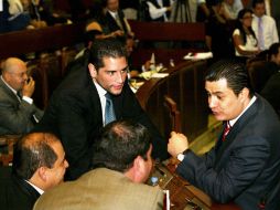 Durante la sesión ordinaria del Congreso del Estado. E. BARRERA  /