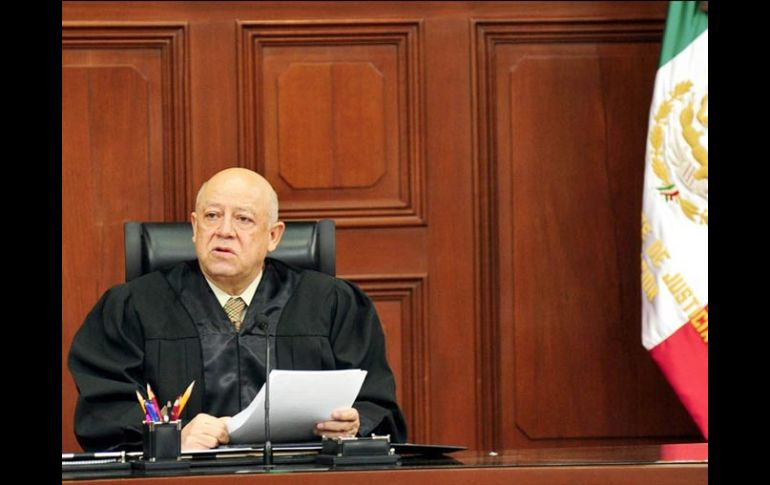 El presidente del Alto Tribunal, Guillermo Ortiz, afirmó que en medio de la difícil situación, “México anhela vivir en paz”. NTX  /