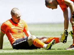 El holandés Arjen Robben no podrá jugar los dos siguientes meses. AP  /