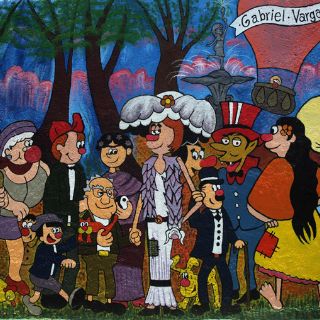 Hacen mural en homenaje a Monsiváis, Montemayor y Vargas