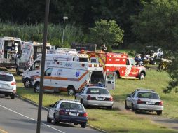 El suceso movilizó a las autoridades del lugar. AP  /